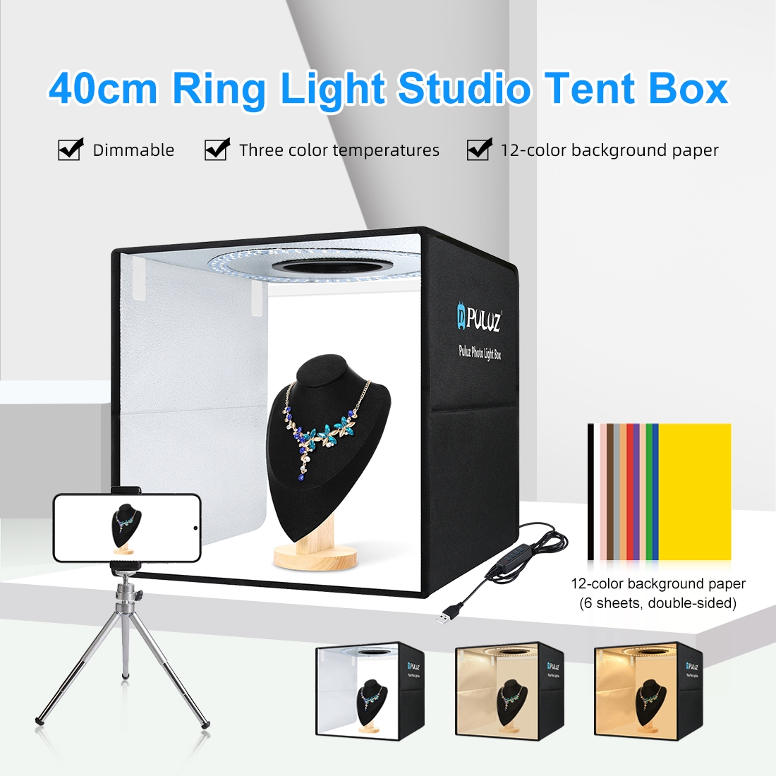 PULUZ 40cm Folding Portable Ri - огляд і ціна Photography Lighting Case