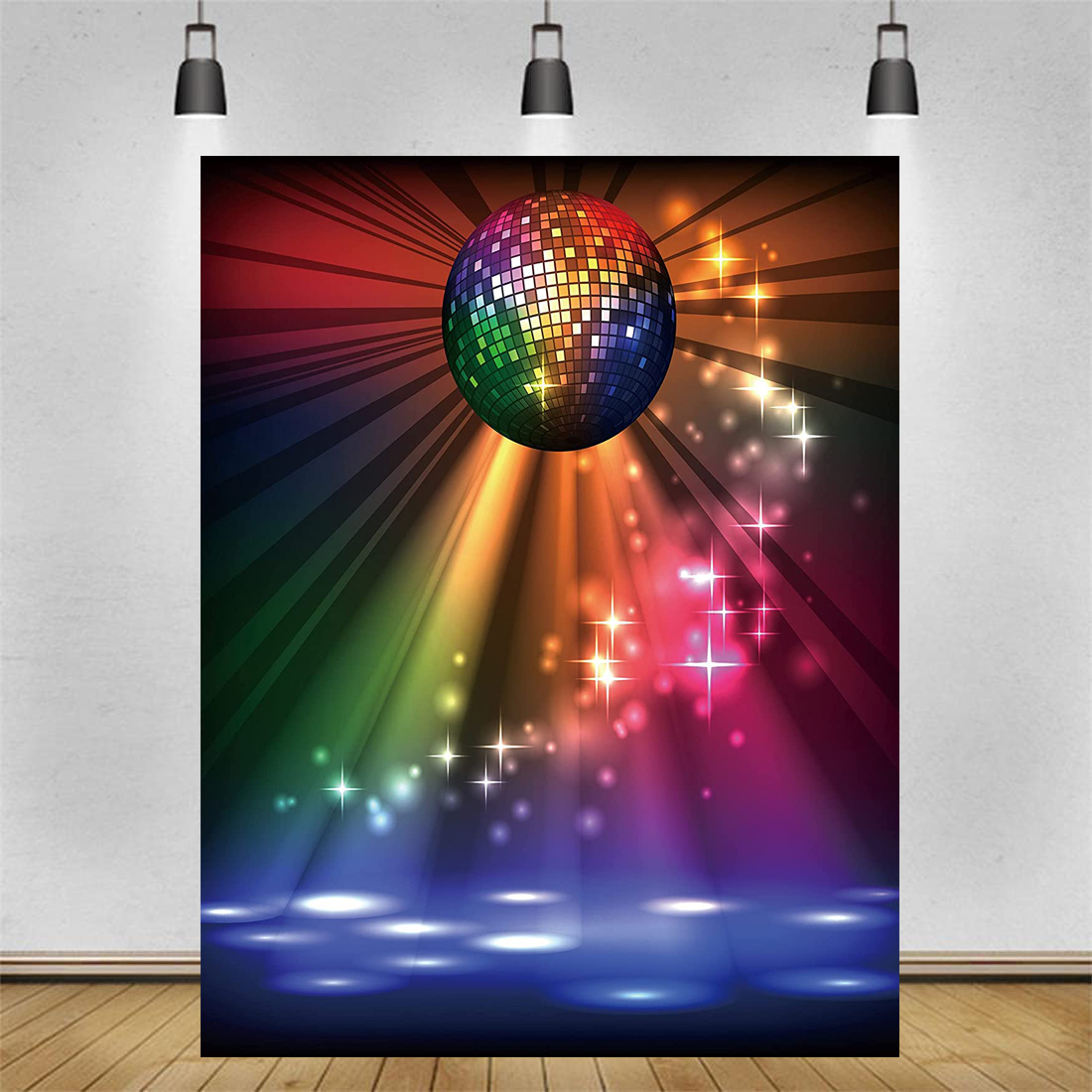 60s 70s Dance Ballroom DJ Ligh - огляд і ціна Photography Lighting And Backdrop