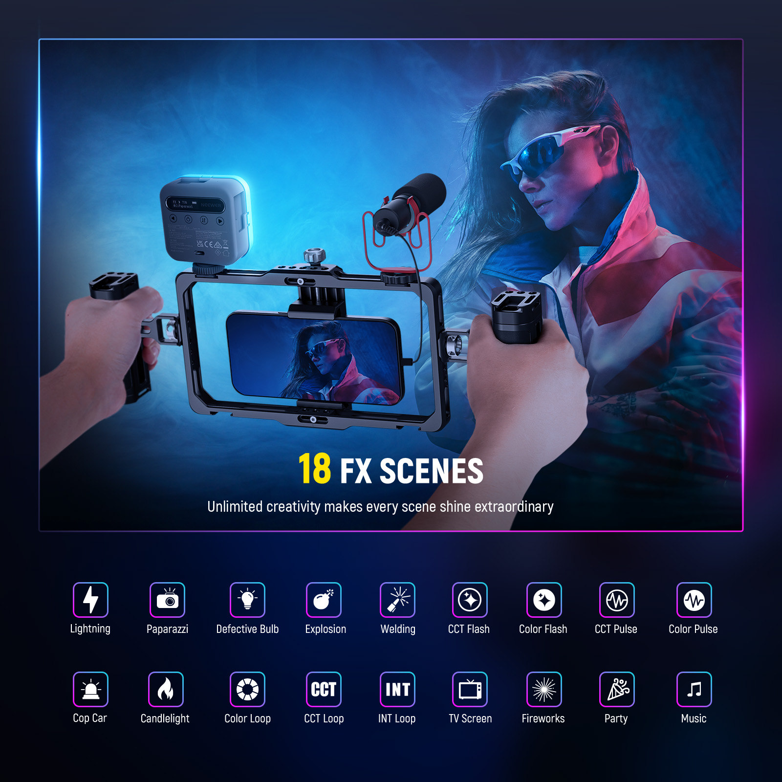 NEEWER Basic Magnetic RGB Vide - огляд і ціна Photography Lighting Basics