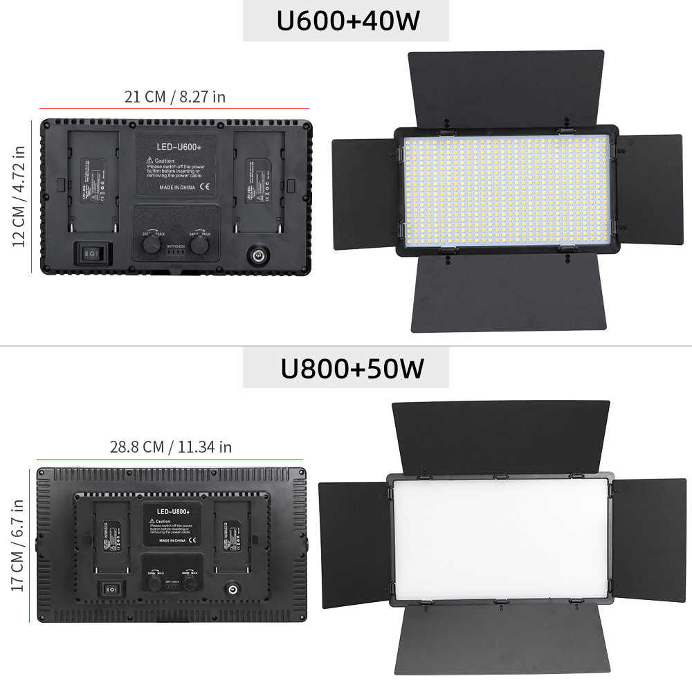 U800 600 LED Video Panel Light - огляд і ціна Photography Led Lighting Kit