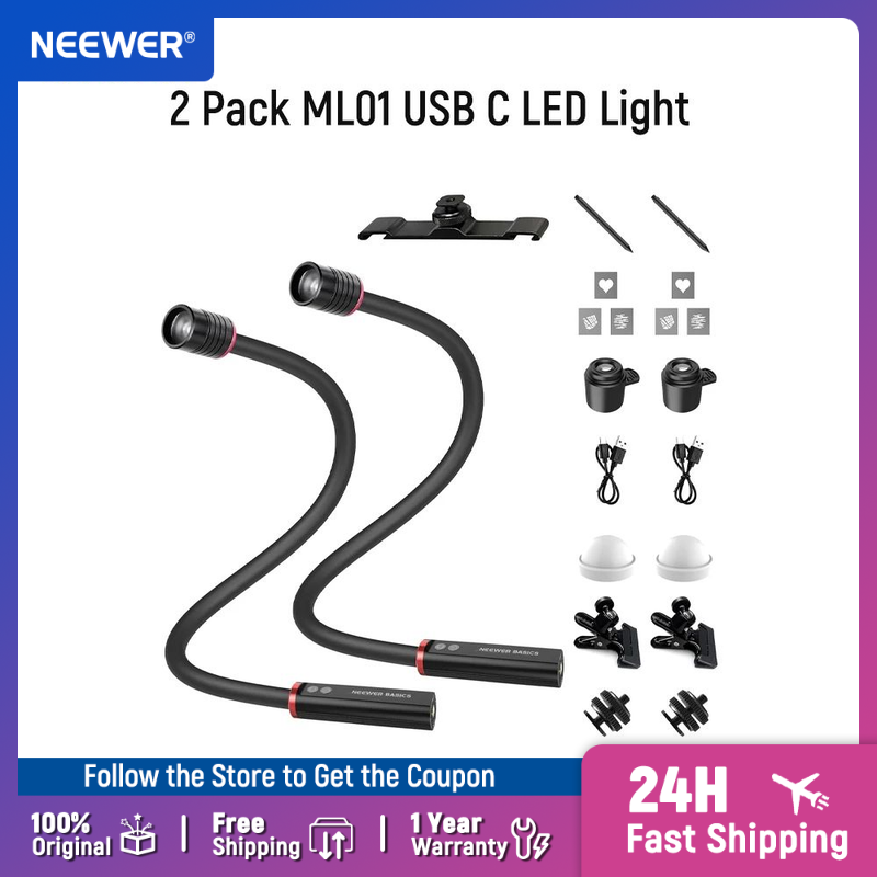 NEEWER BASICS 2 Pack ML01 USB  - огляд і ціна Photography Lighting Basics