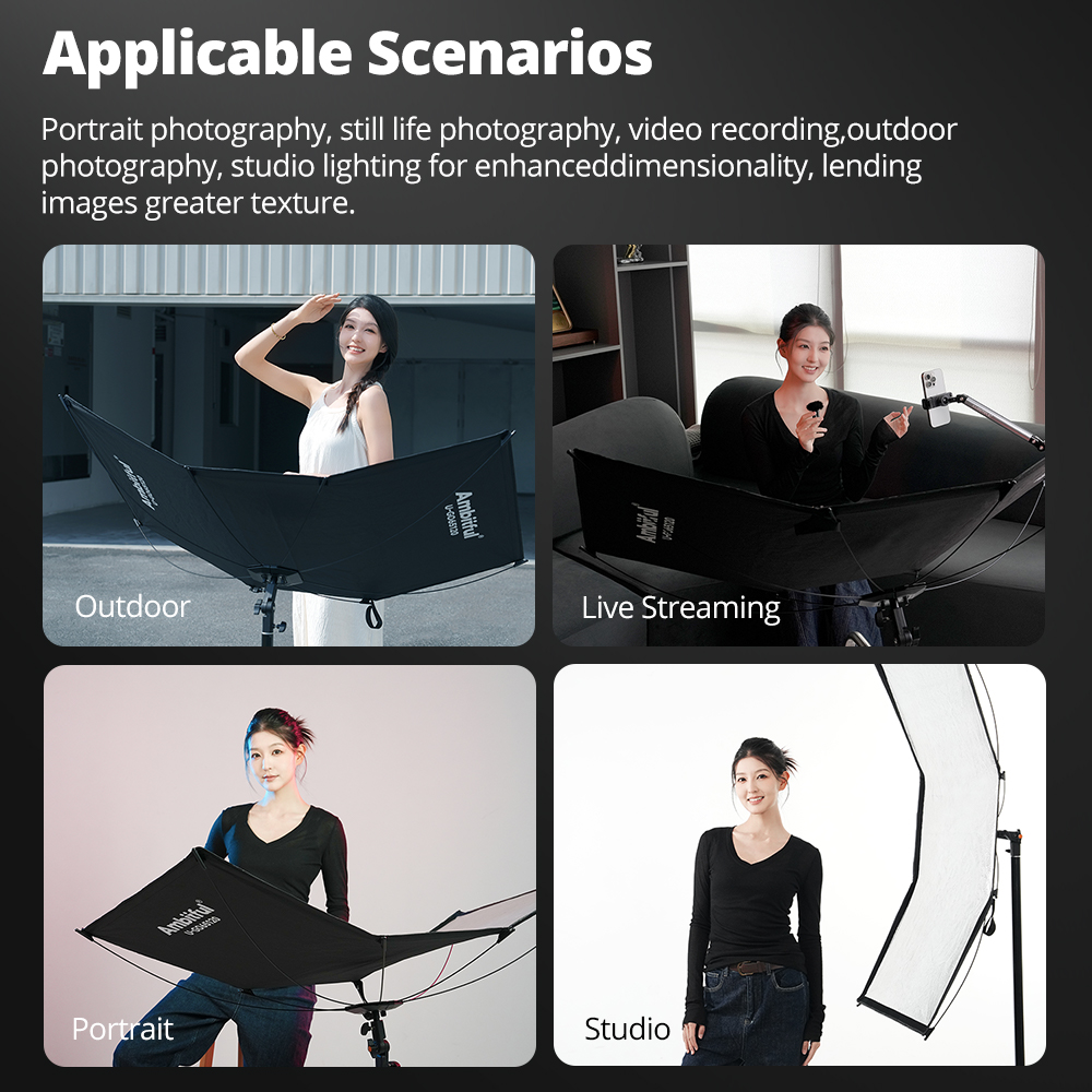 AMBITFUL 65*120cm U Shape Ligh - огляд і ціна Photography Types Of Lighting