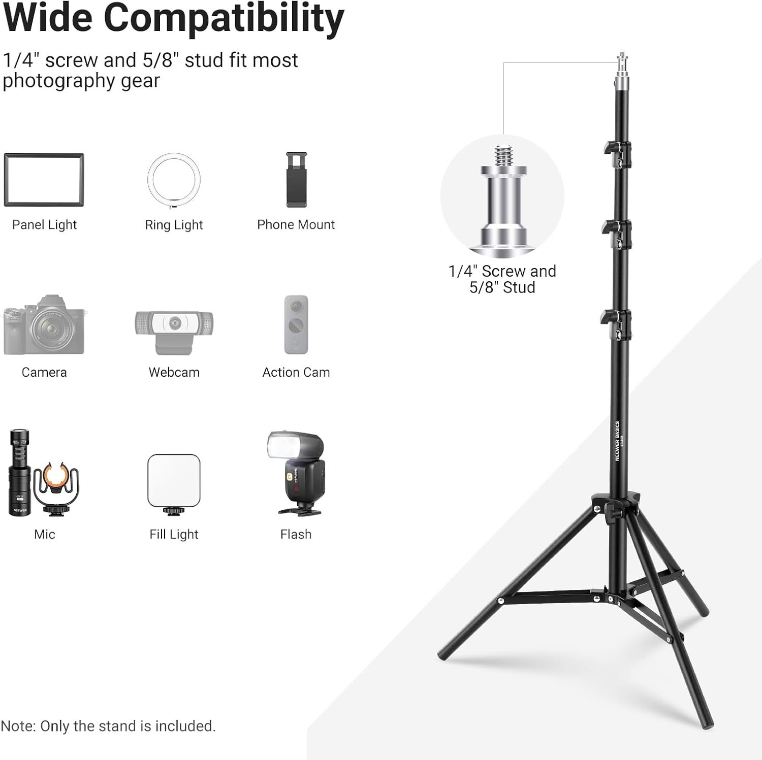 NEEWER Basics 6ft/180cm Photog - огляд і ціна Photography Lighting Basics