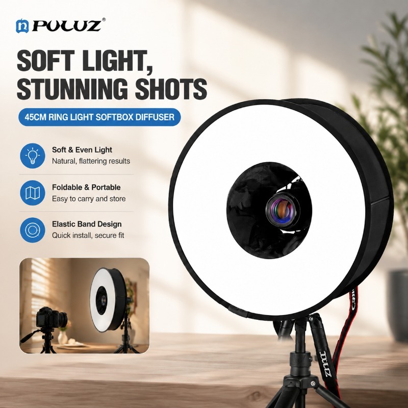 Foldable 45cm Ring‑flash Soft‑ - огляд і ціна Photography Types Of Lighting