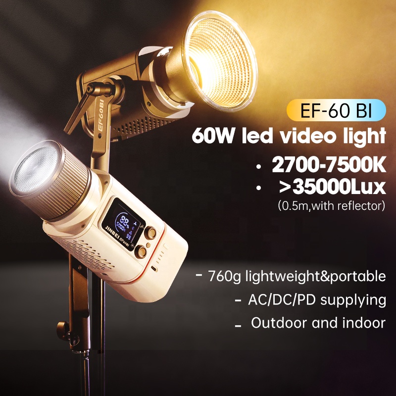JINBEI EF-60BI 60w Photography - огляд і ціна Photography Led Lighting Kit